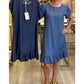 👗✨ Elegant vasket denimkjole – uanstrengt eleganse til hverdagen 💙