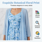 🌸👗 Elegant to-delt blomsterkjolesett for damer – Perfekt sommerferie-look