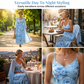 🌸👗 Elegant to-delt blomsterkjolesett for damer – Perfekt sommerferie-look