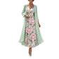 🌸👗 Elegant to-delt blomsterkjolesett for damer – Perfekt sommerferie-look