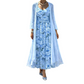 🌸👗 Elegant to-delt blomsterkjolesett for damer – Perfekt sommerferie-look