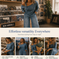 Dame asymmetrisk off-shoulder denim jumpsuit