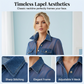 Dame mesh patchwork denimtopp