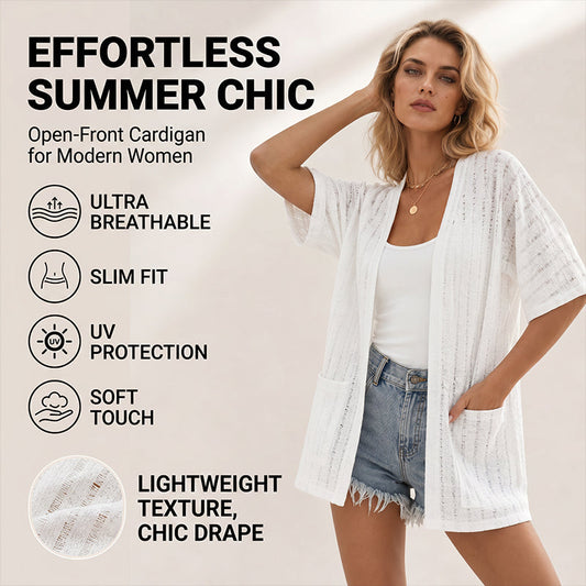 Lett sommercardigan for kvinner