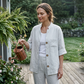 Dame sommerbluse med avslappet passform