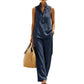 Women's Loose Sleeveless Top & Pants 2-Piece Set 