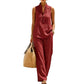 Women's Loose Sleeveless Top & Pants 2-Piece Set 