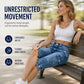Knelange cargoshorts i denim for damer, med lommer