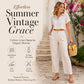 Women's Cotton Linen Straight Leg Pants
