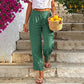 Women's Cotton Linen Straight Leg Pants