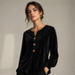 ✨🛍️Nyhet – Avslappet fløyelsbluse – Lett og elegant utførelse for hverdagslig eleganse