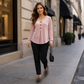 ✨🛍️Nyhet – Avslappet fløyelsbluse – Lett og elegant utførelse for hverdagslig eleganse