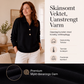 Elegant strikkegenser med slagkrage for kvinner