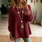 Løs babydoll-top i fritidsstil for kvinner