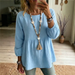 Løs babydoll-top i fritidsstil for kvinner