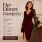 Glitrende bodycon-kjole for kvinner med nettingermer