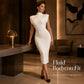 Women's Elegant Mock Neck Bodycon Dress