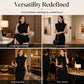 Women's Elegant Mock Neck Bodycon Dress