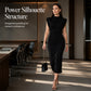 Women's Elegant Mock Neck Bodycon Dress
