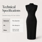 Women's Elegant Mock Neck Bodycon Dress