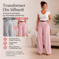 Elegante høytaljede vide dressbukser for kvinner
