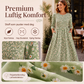 Kvinnebluse med blomstertrykk og smekk