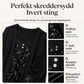 Dames topper med paljetter, sømløs to-delt look