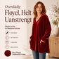 Dame V-hals Langermet Fløyel Topp