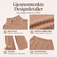Koselig ribbestrikket 2-delt sett for kvinner