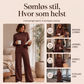 Koselig ribbestrikket 2-delt sett for kvinner