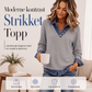 Dame uformell lappet langermet topp