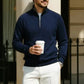 ✨ Men's Corduroy Quarter-Zip Pullover Sweatshirt | Casual Stand Collar Long Sleeve Top🔥