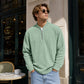 ✨ Men's Corduroy Quarter-Zip Pullover Sweatshirt | Casual Stand Collar Long Sleeve Top🔥