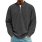 ✨ Men's Corduroy Quarter-Zip Pullover Sweatshirt | Casual Stand Collar Long Sleeve Top🔥