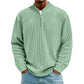 ✨ Men's Corduroy Quarter-Zip Pullover Sweatshirt | Casual Stand Collar Long Sleeve Top🔥