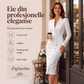Elegant asymmetrisk enkelspent blazerkjole for kvinner