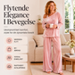 Sett med off-shoulder-topp og vide bukser for kvinner