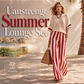 Kvinnelig uformelt stripet to-delt sett med vide benbukser