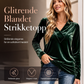 Dame casual langermet genser med V-hals