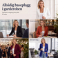 Dameblazer med V-hals og én knapp