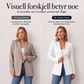 Dameblazer med V-hals og én knapp