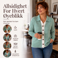 Stripet strikkekjole for kvinner
