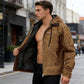 Varm arbeidsjakke med hette for menn