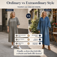 🛒 Handlevogn til halv pris! Maxikjole i denim med lange lantern-ermer for kvinner
