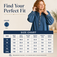 🛒 Handlevogn til halv pris! Maxikjole i denim med lange lantern-ermer for kvinner