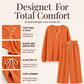 Dameløkkesett med vaffelstrikk