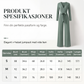 Dame langermet jumpsuit med V-hals og belte