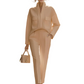 Elegant dressdress og buksesett med lange ermer