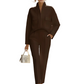 Elegant dressdress og buksesett med lange ermer