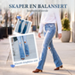 Damejeans med høy midje, slitt design og utvidede ben